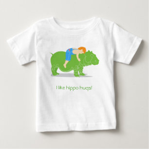 T-shirt Pour Bébé Embranchements hippo