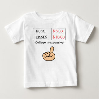 T-shirt Pour Bébé Embrasse 5 dollars chacun, baisers pour une combin