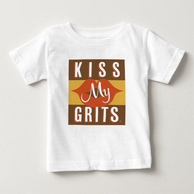 T-shirt Pour Bébé Embrasse mes petits pains (Devant)