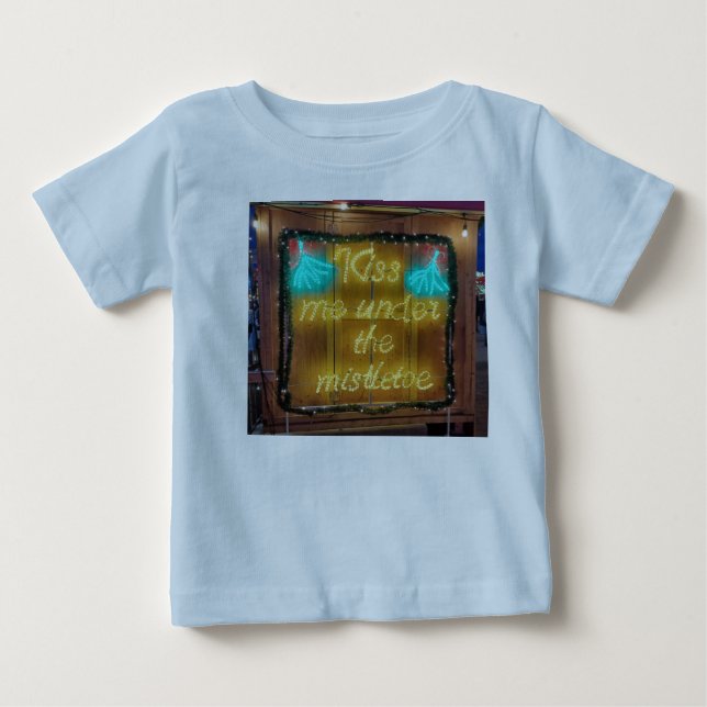 T-shirt Pour Bébé Embrasse-moi (Devant)