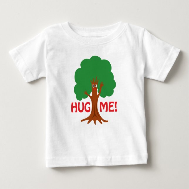 T-shirt Pour Bébé Embrasse-Moi !Hugger (Devant)