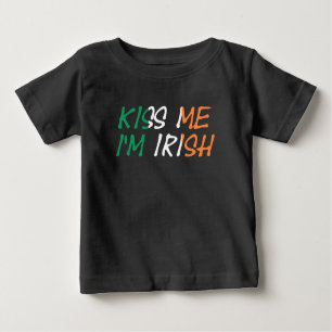 T-shirt Pour Bébé Embrasse-moi Je suis irlandais
