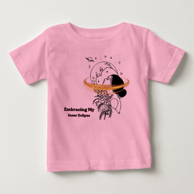 T-shirt Pour Bébé Embrasser mon éclipse intérieure Art en ligne luna (Devant)