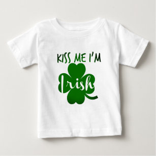 T-shirt Pour Bébé embrassez-moi l'Irlandais im