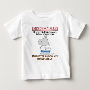 T-shirt Pour Bébé EMERGENCY ALERT CHOCOLATE by Boynton