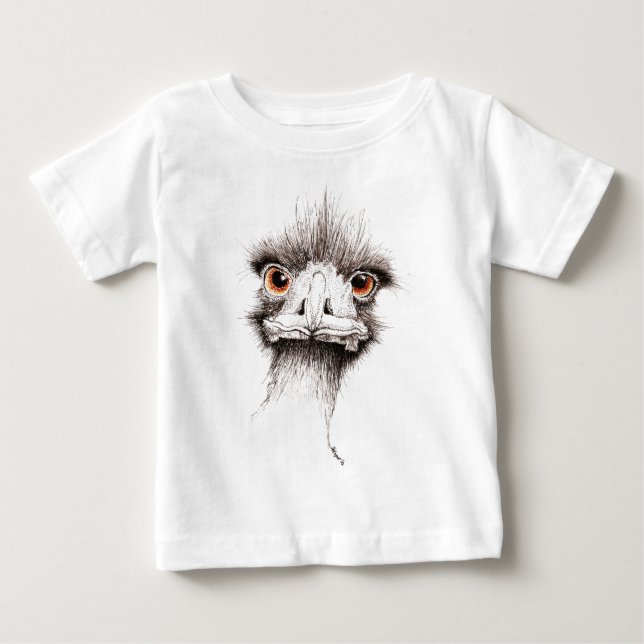 T-shirt Pour Bébé Émeu par Inkspot (Devant)