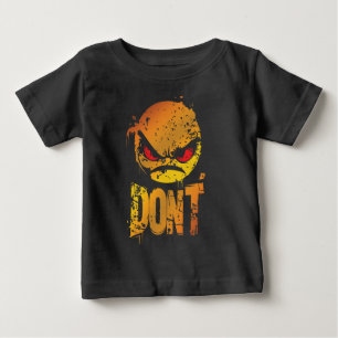 T-shirt Pour Bébé Émoji Coléreux Gras avec le texte 'NE FAIS PAS'