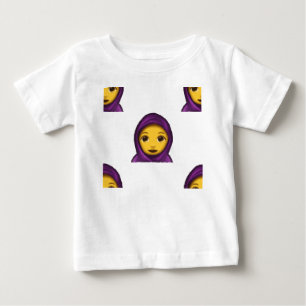 T-shirt Pour Bébé emoji hajib