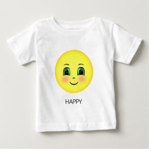 T-shirt Pour Bébé Emoji visage heureux mignon