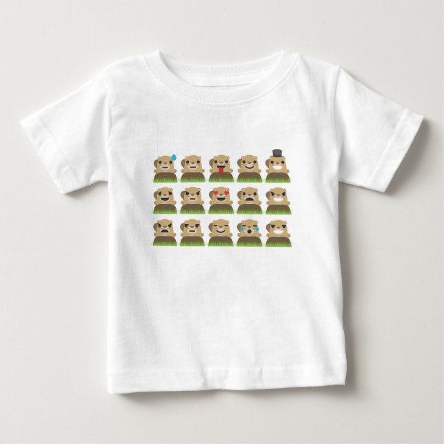 T-shirt Pour Bébé emojis (Devant)