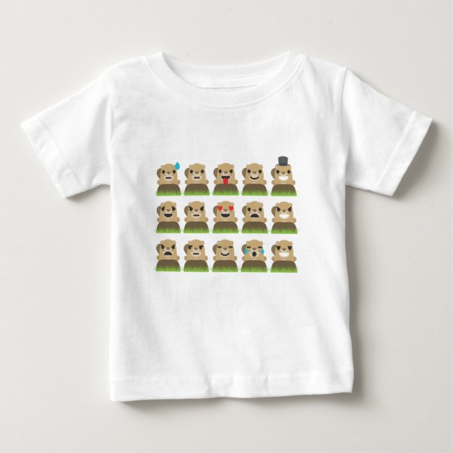 T-shirt Pour Bébé emojis (Devant)