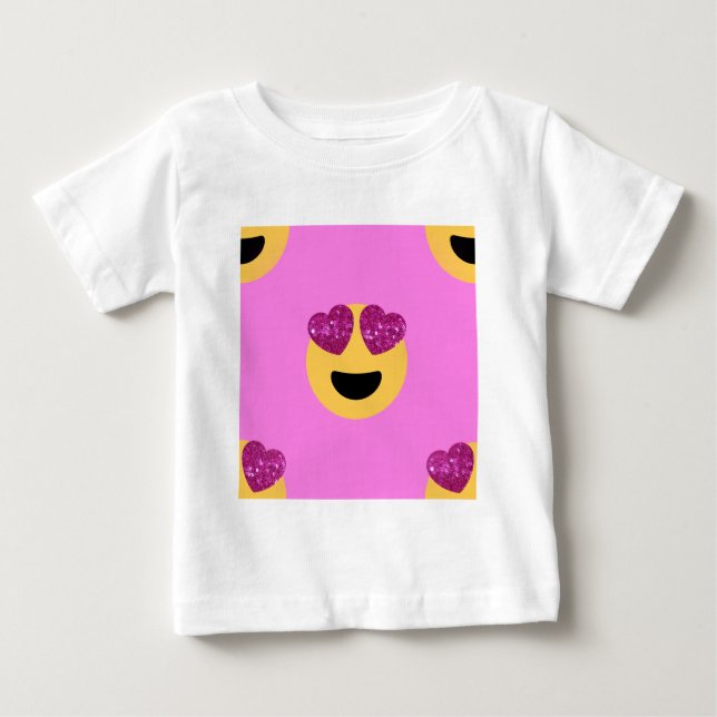 T-shirt Pour Bébé émoticône (Devant)