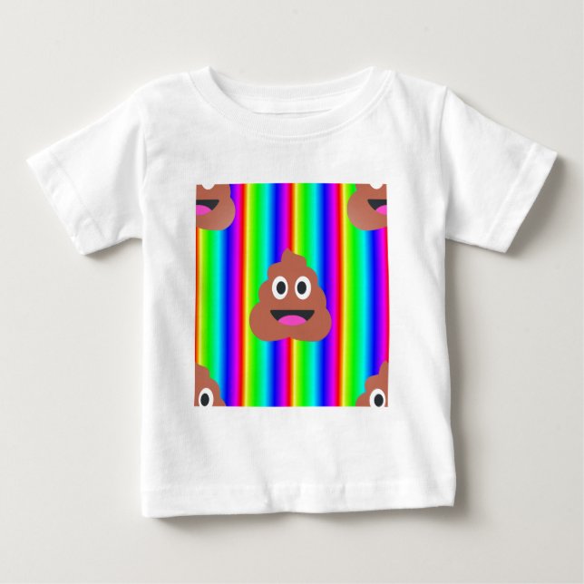 T-shirt Pour Bébé émoticône arc-en-ciel (Devant)