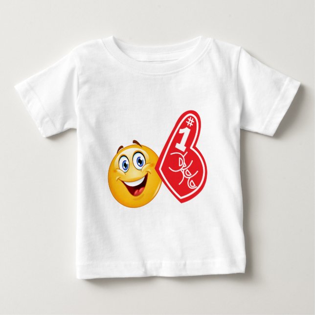 T-shirt Pour Bébé émoticône sportif (Devant)