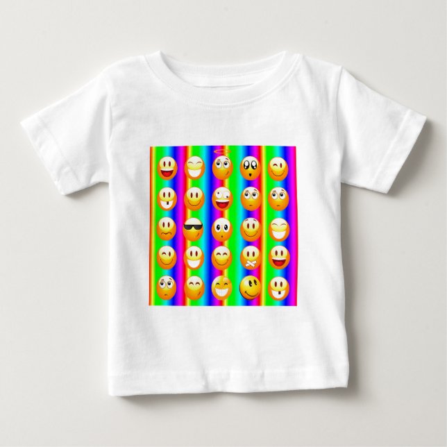 T-shirt Pour Bébé émotion arc-en-ciel (Devant)