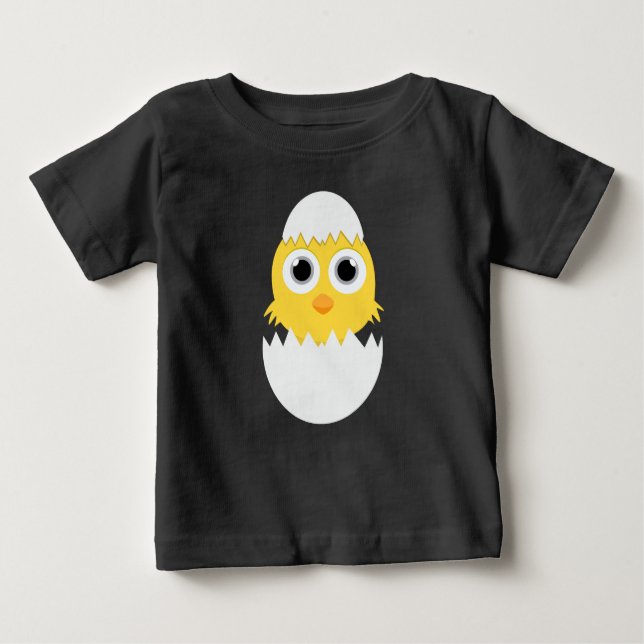 T-shirt Pour Bébé Émotion de poussin à éclosion nouveau bébé (Devant)