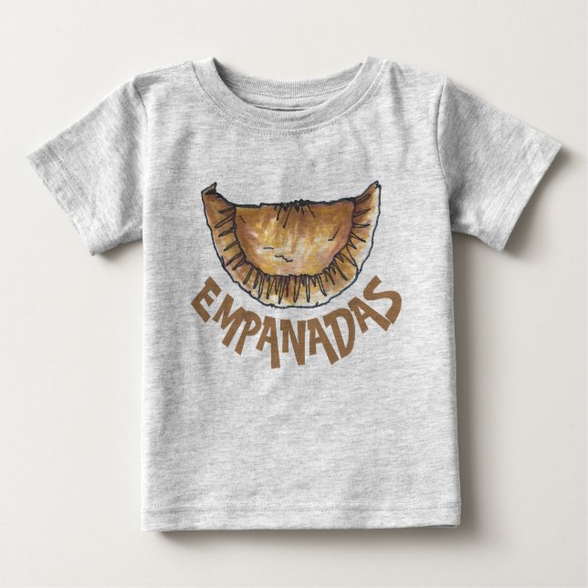 T-shirt Pour Bébé Empanadas Latin Amérique du Sud Fromage frit Pâtis (Devant)