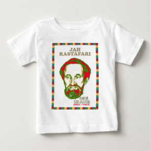 T-shirt Pour Bébé Empereur de guerrier de Jah Rastafari Haile
