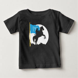 T-shirt Pour Bébé Empire de tabouret de drapeau d'Ertugrul Bey Kayi