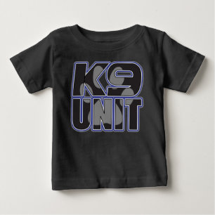 T-shirt Pour Bébé Empreinte de patte d'unité de la police K9