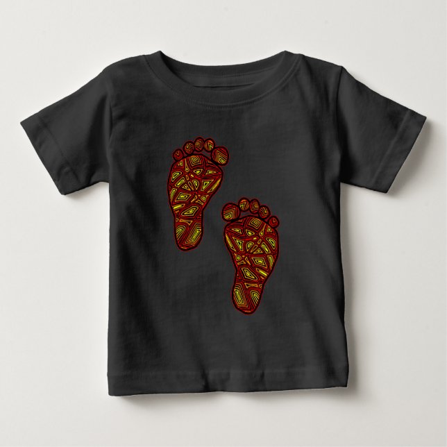 T-shirt Pour Bébé Empreintes bébé (Devant)