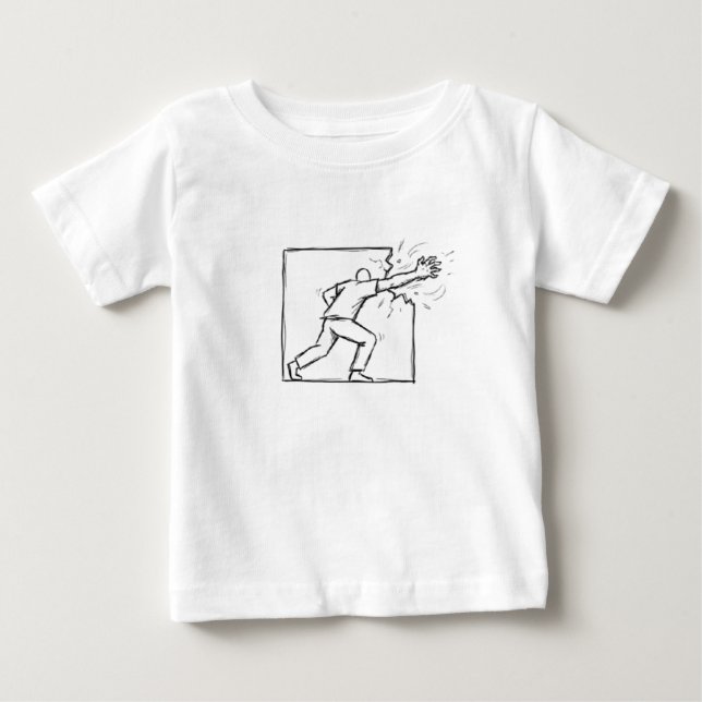 T-shirt Pour Bébé En dehors des lignes (Devant)