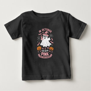 T-shirt Pour Bébé En Octobre Nous Portons Le Ghost Ghost Witch Cance
