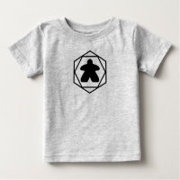 En tout temps Meeple Black Art Toddler Chemise