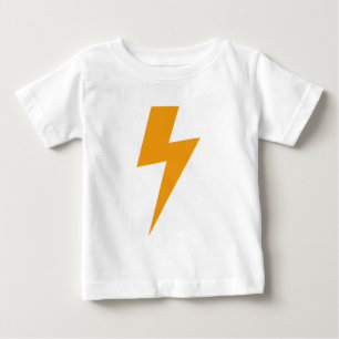 T-shirt Pour Bébé Énergie de Tonnerre Imprimé Jaune