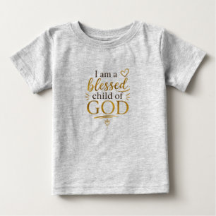 T-shirt Pour Bébé Enfant béni de Dieu