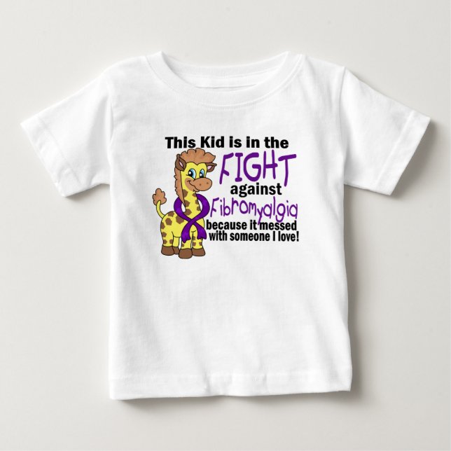 T-shirt Pour Bébé Enfant dans le combat contre la fibromyalgie (Devant)