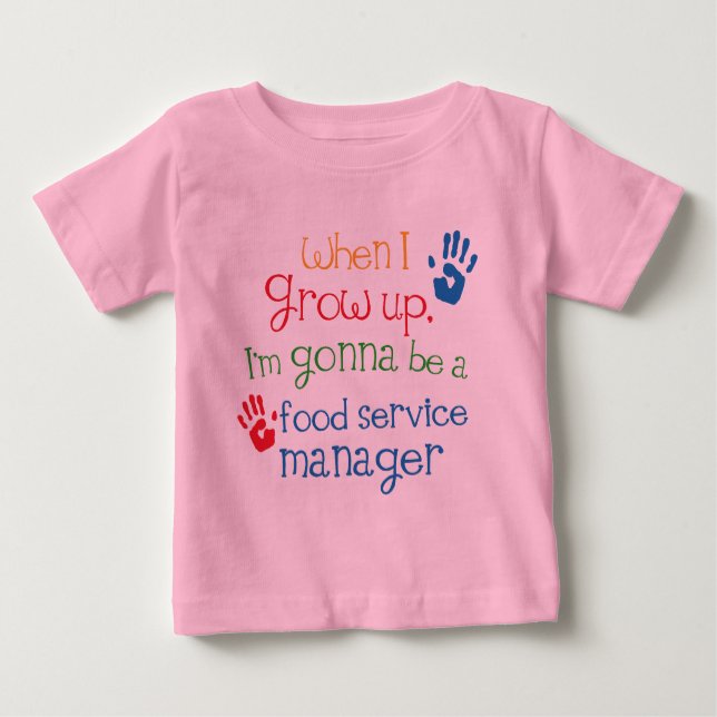 T-shirt Pour Bébé Enfant de directeur de service de traiteur (Devant)