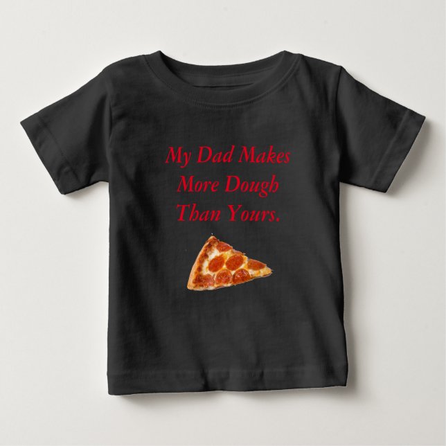T-shirt Pour Bébé Enfant de la pâte de pizza (Devant)