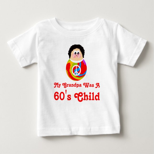T-shirt Pour Bébé enfant drôle de paix de bande dessinée d'enfant (Devant)