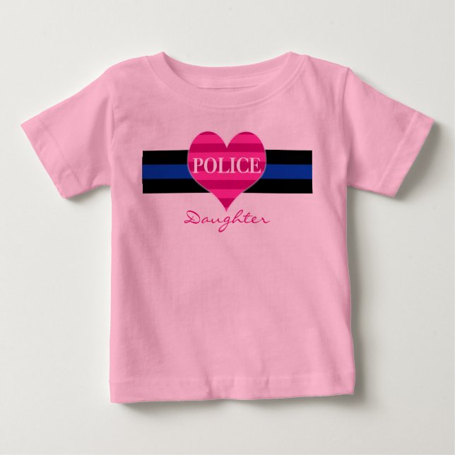 T-shirt Pour Bébé ENFANT EN BAS ÂGE de fille de police (Devant)