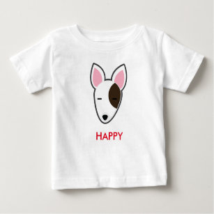 T-shirt Pour Bébé Enfant heureux de bull-terrier de Petory