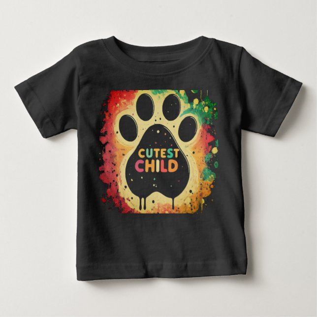 T-shirt Pour Bébé Enfant mou (Devant)