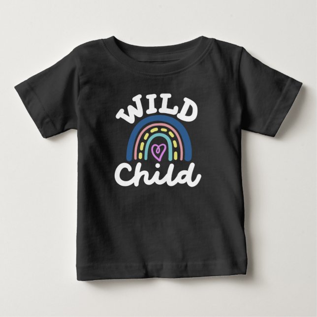 T-shirt Pour Bébé Enfant sauvage (Devant)