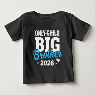 T-shirt Pour Bébé Enfant unique Frère aîné barré 2026