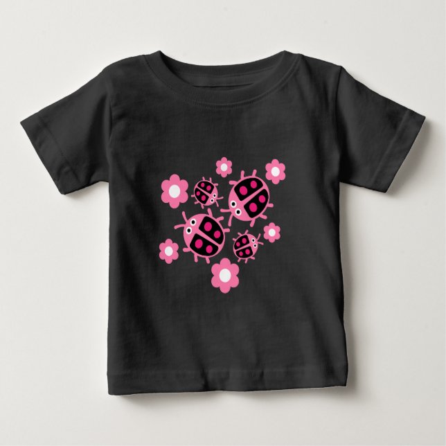 T-shirt Pour Bébé Enfants Coccinellidae ladybug (Devant)