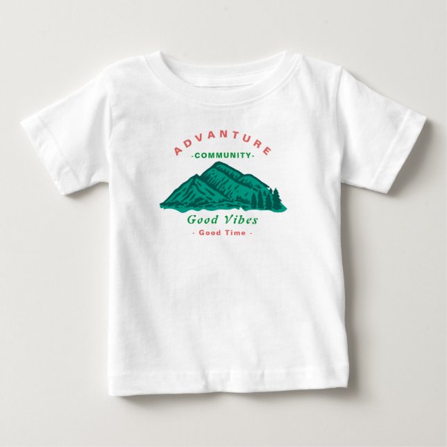 T-shirt Pour Bébé Enfants d'aventure simple (Devant)