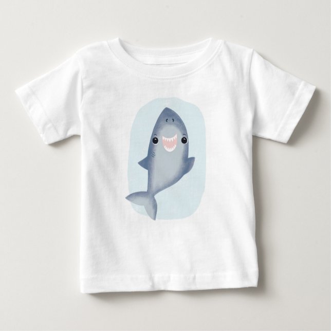 T-shirt Pour Bébé Enfants de bébé Shark garçon garçons Ocean salle à (Devant)