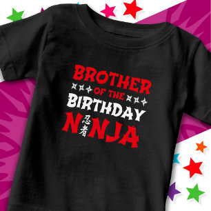 T-shirt Pour Bébé Enfants de la fête de karaté Frère du ninja d'anni