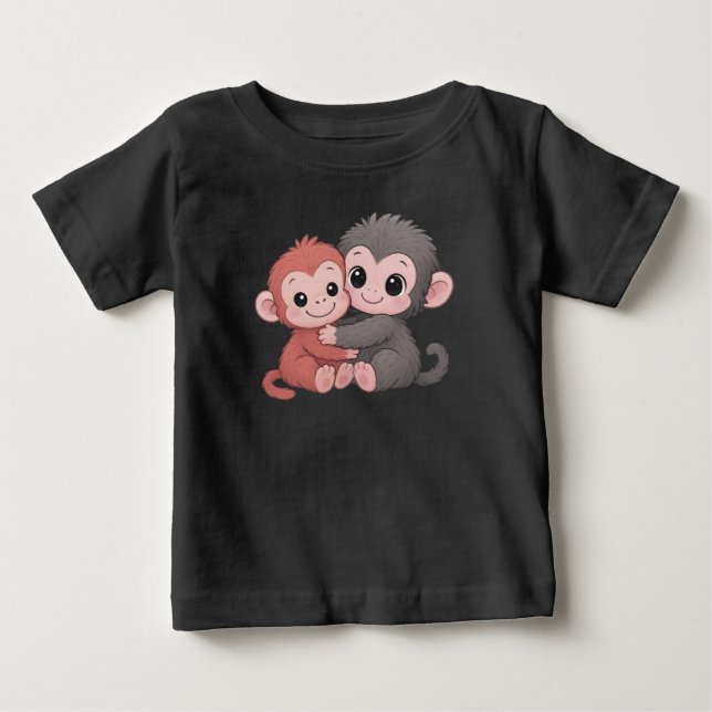 T-shirt Pour Bébé Enfants de Monkey Punch (Devant)