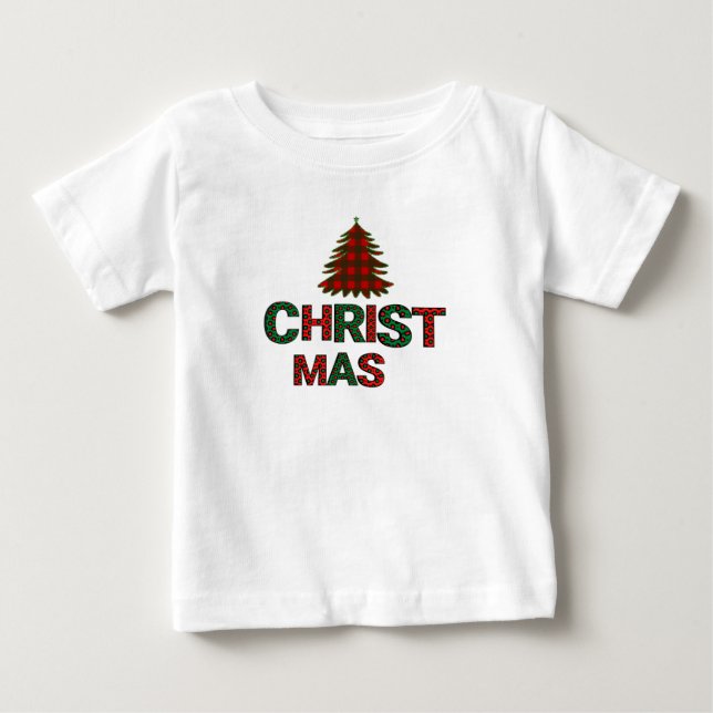 T-shirt Pour Bébé Enfants de Noël (Devant)