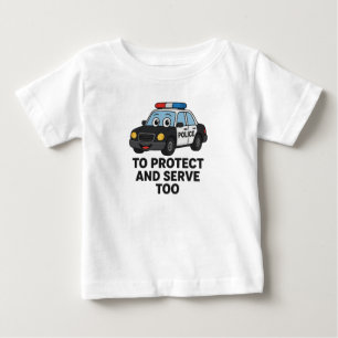 T-shirt Pour Bébé Enfants de voiture de police