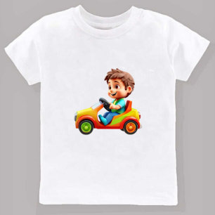 T-shirt Pour Bébé Enfants d'impression de voiture