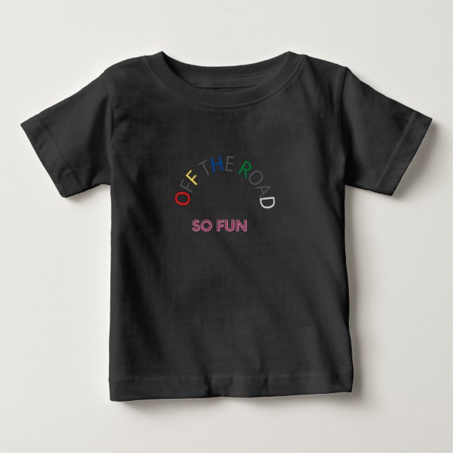 T-shirt Pour Bébé Enfants drôles  Bébé Noir  (Devant)