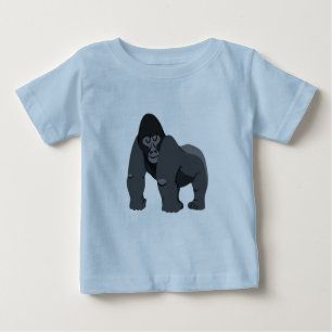 T-SHIRT POUR BÉBÉ ENFANTS ET SEGMENTS #GORILLA 
