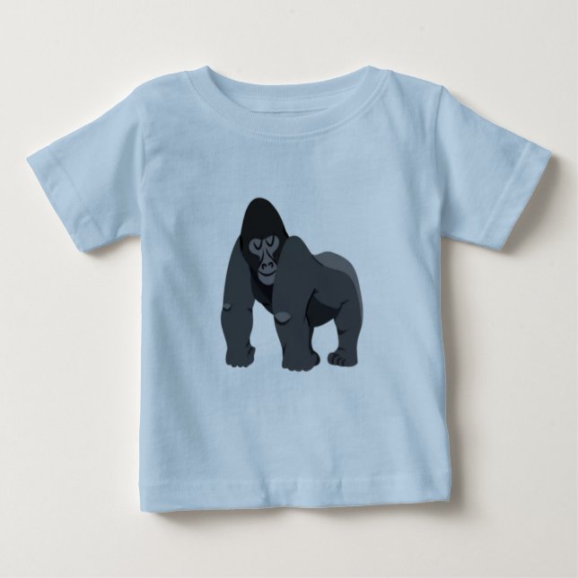 T-SHIRT POUR BÉBÉ ENFANTS ET SEGMENTS #GORILLA  (Devant)